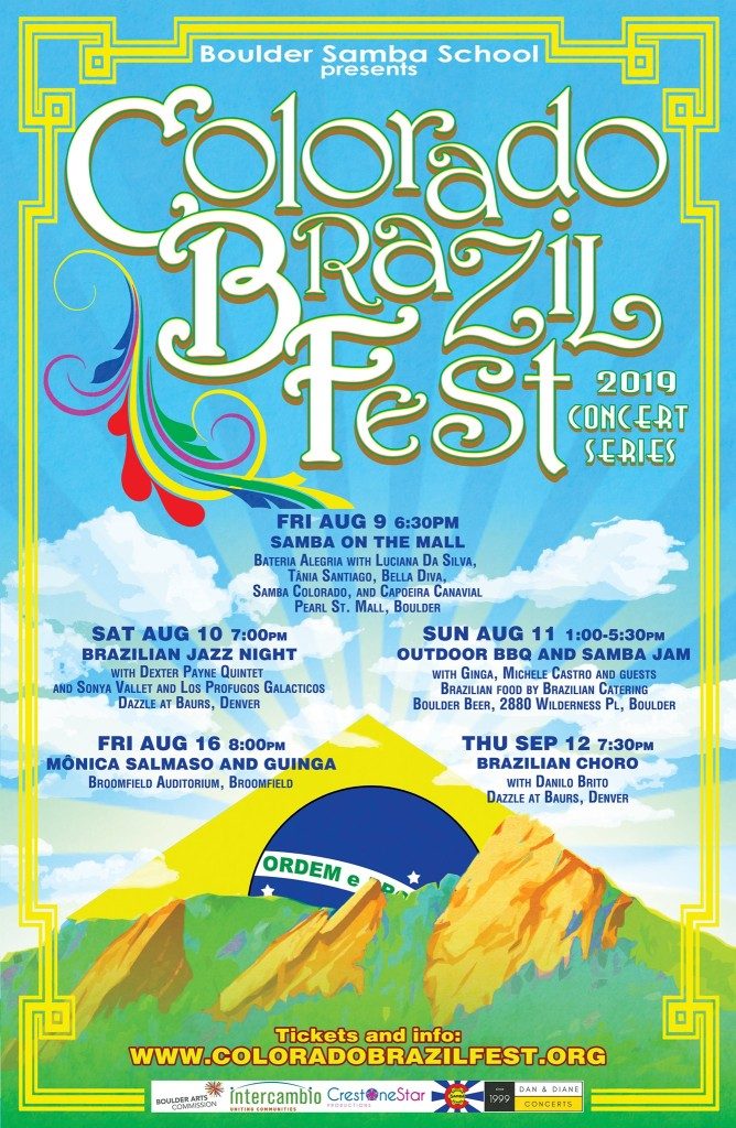 Colorado Brazil Fest poster and schedule
